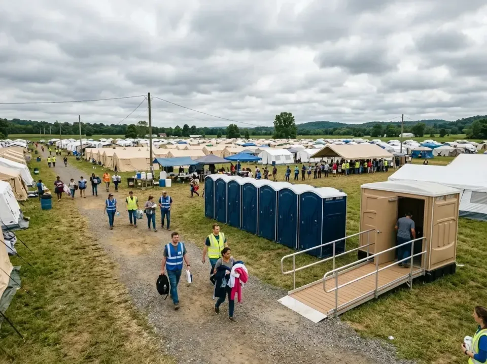 disaster-relief-camp-restrooms-010 — frequently asked questions, Dumpster & Portable Bathrooms Rental in La Fayette, AL